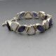 Moonstone, Iolite and Silver Bracelet
