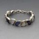 Moonstone, Iolite and Silver Bracelet