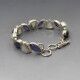 Moonstone, Iolite and Silver Bracelet