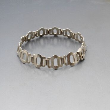 Designer Silver Modernist Bracelet 1946