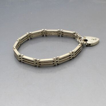 Henry Griffith and Sons Silver Gate Bracelet
