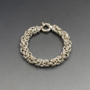 Chunky Silver ITALY Rope Chain Bracelet