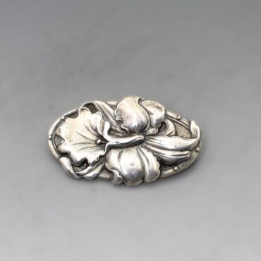 Antique 830 Silver Brooch