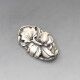 Antique 830 Silver Art Nouveau  Brooch