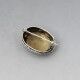 Oval Cairngorm Quartz and Silver Brooch
