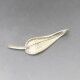 Smooth Silver Leaf Brooch