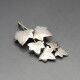 Geoffrey Bellamy  Silver Leaves Brooch