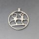 Frank + Regine Juhls Silver Reindeer Pendant