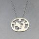 Georg Jensen Sterling Silver Kneeling Deer Pendant