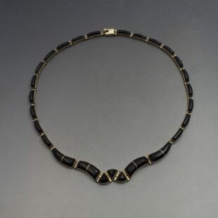 Mexico Onyx Silver Necklace
