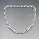 Vintage Mens Silver Curb Chain