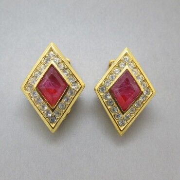 Christian Dior  Pink Jasper Earrings UK