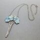 Vintage Norman Grant Enamel Flower Pendant