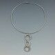 Shimara Carlow Modernist Silver Unique Necklace