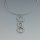Shimara Carlow Modernist Silver Unique Necklace