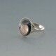 NE FROM Rose Quartz  Silver Ring Size N1/2 or O